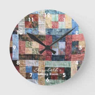 Horloge de surface composée vintage Patchwork