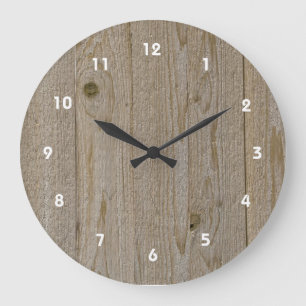 Horloge de texture en bois