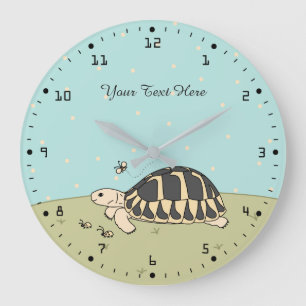 Horloge de tortue personnalisable de Hermann