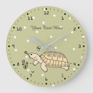 Horloge de tortue russe personnalisable