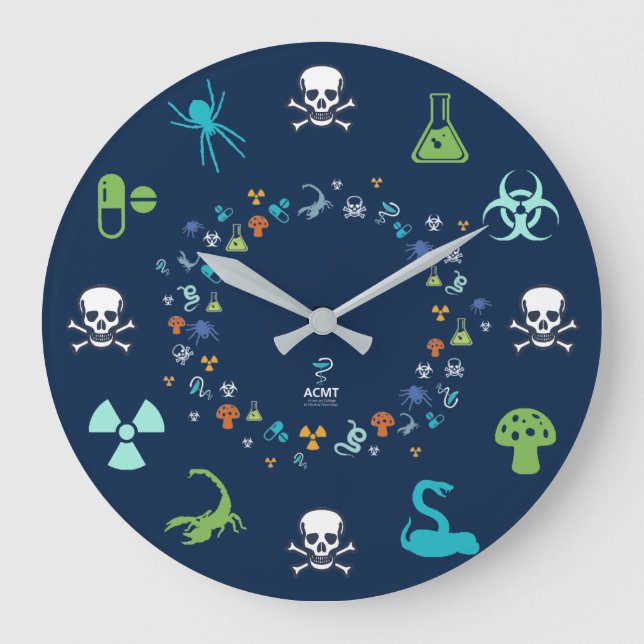 Horloge de tox ACMT - Design bleu foncé (Recto)
