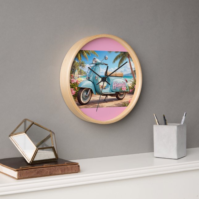 Horloge de vacances à Hawaï (Bureau)