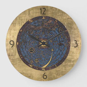 Horloge de zodiaque de Nouveau d'art