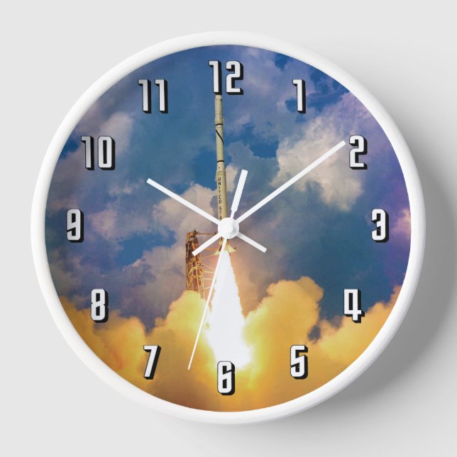 Horloge Décollage du lancement de la fusée NASA Scout (Recto)