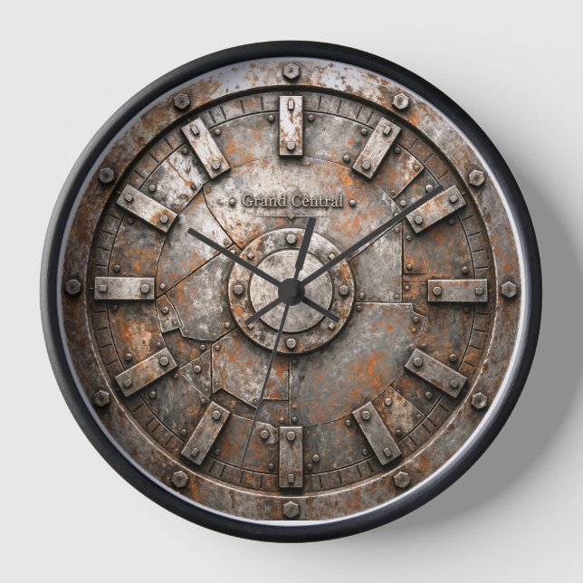 Horloge décorative en quartz Machine en fer (Recto)