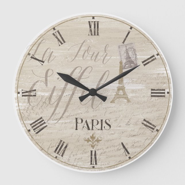 Horloge décorative Tour Eiffel Paris (Recto)