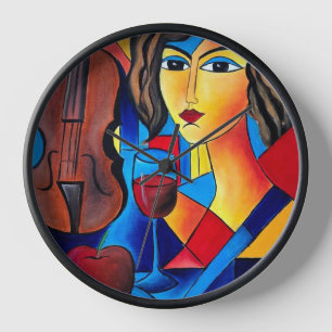 Horloge Déjeuner avec des Couleurs
