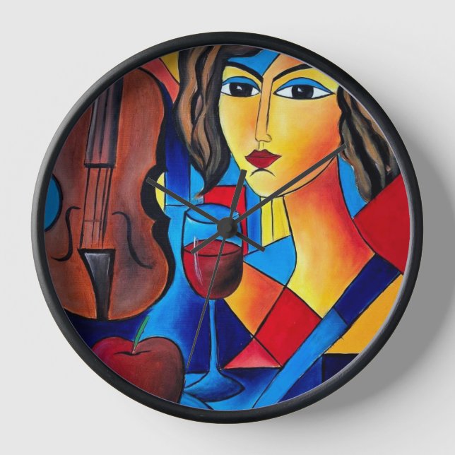 Horloge Déjeuner avec des Couleurs (Recto)