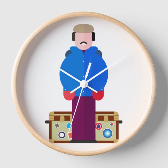 Horloge Del Griffith – Classic Comedy Wall Clock (Recto)