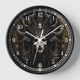 Horloge Demon Femme Monster Horreur Art
