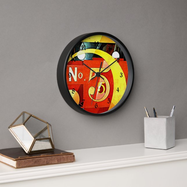 Horloge Demuth : J'ai vu la figure 5 en or (Bureau)