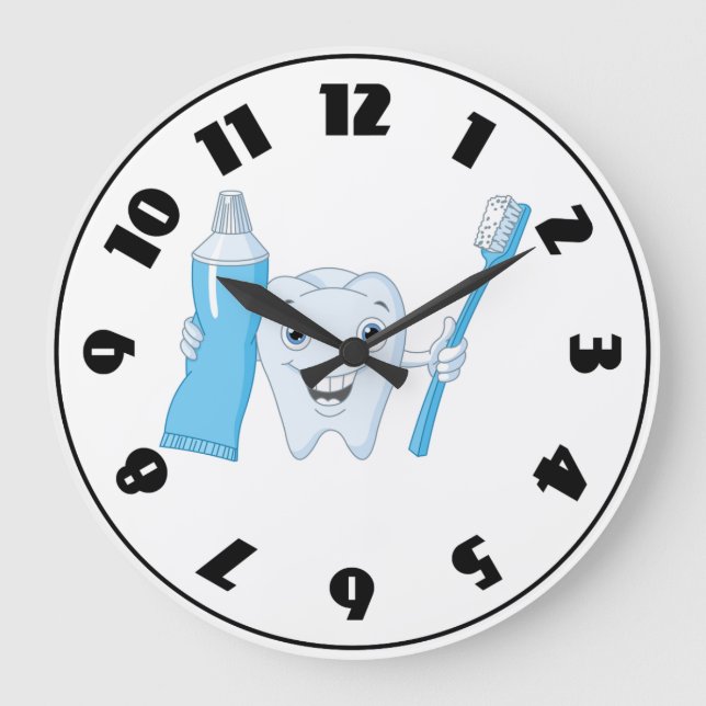 Horloge Dent et Brosse à Dents (Recto)