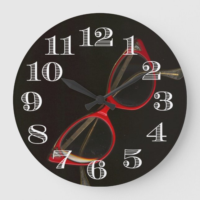 Horloge des cadres de lunettes cool (Recto)
