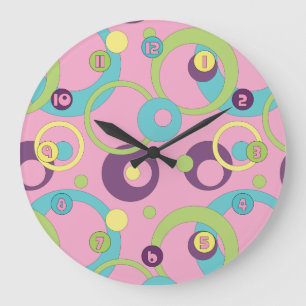 Horloge des cercles roses funestes