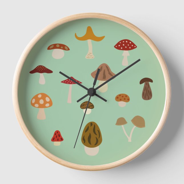 Horloge des champignons d'automne (Recto)