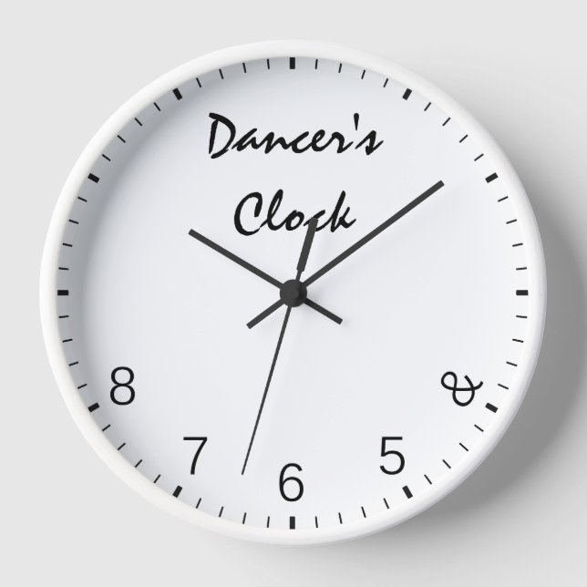 Horloge des danseurs - Danser drôle Humour de dans (Recto)