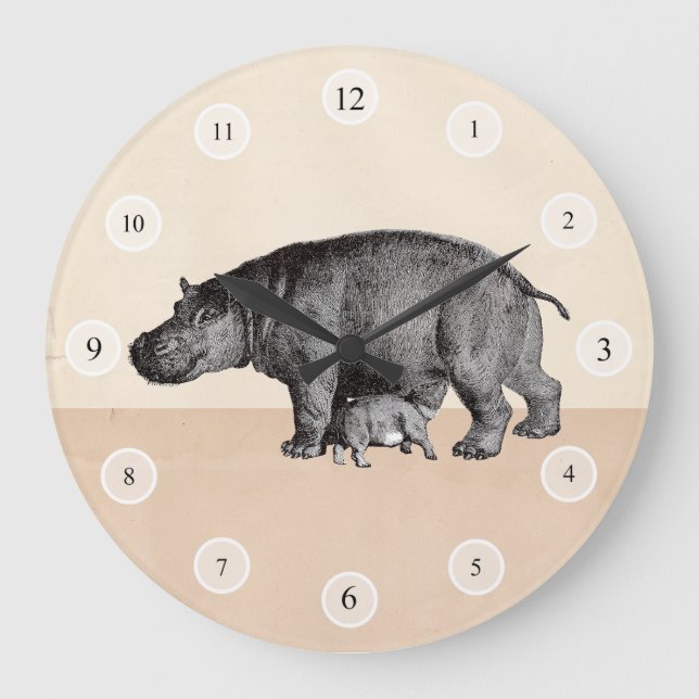Horloge des hippopotames (Recto)