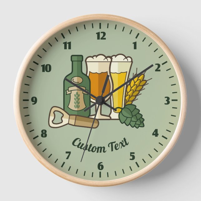 Horloge des icônes de bière (Recto)