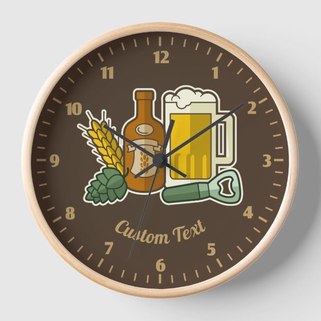 Horloge des icônes de bière (Recto)