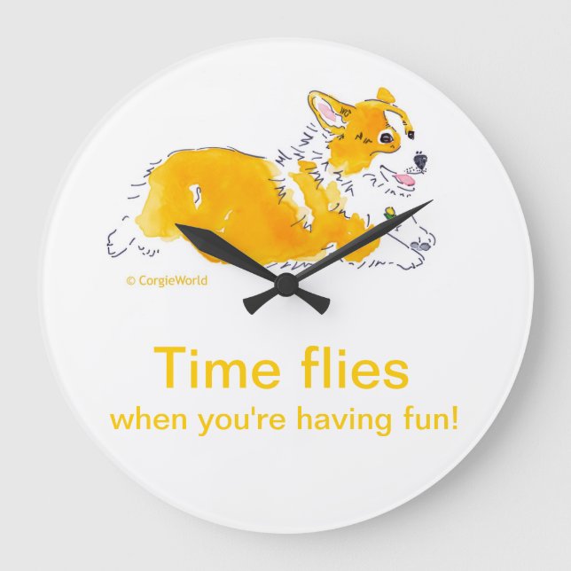 Horloge des mouches de plaisir Corgi (Recto)