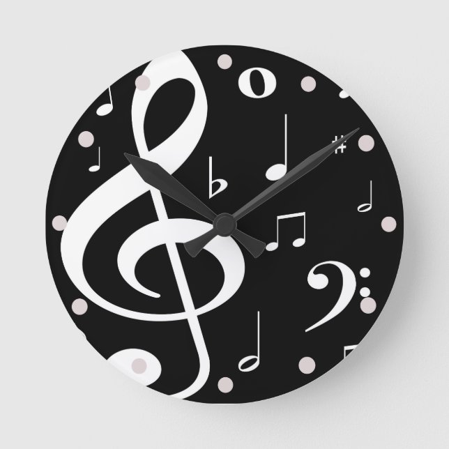 Horloge des notes musicales (Recto)