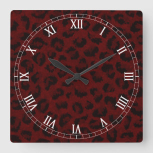 Horloge des numéros romains Carrés de la peau du l