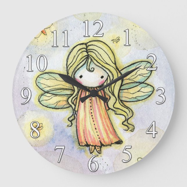 Horloge des petites fées de lucioles (Recto)