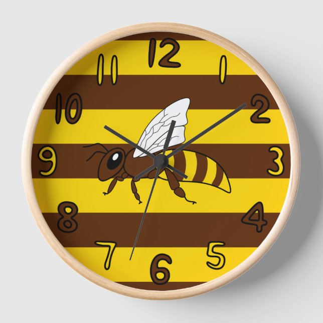 Horloge des rayures d'abeilles (Recto)