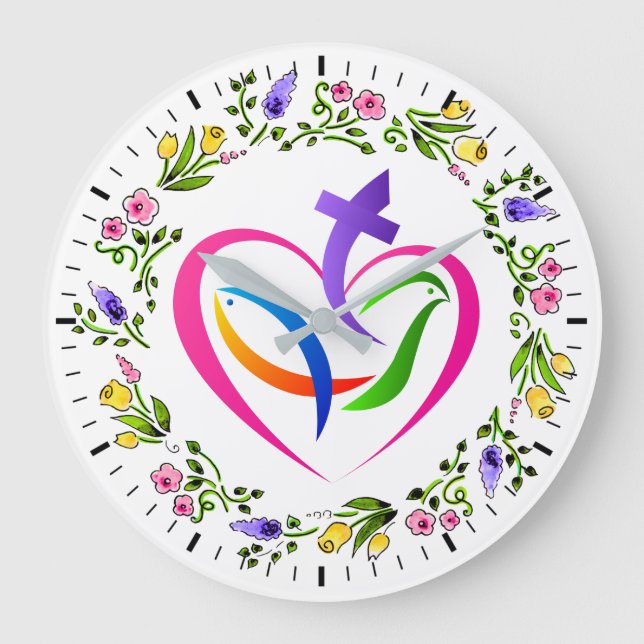 Horloge des symboles chrétiens (Recto)