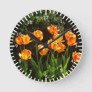 Horloge des Tulipes Jaunes
