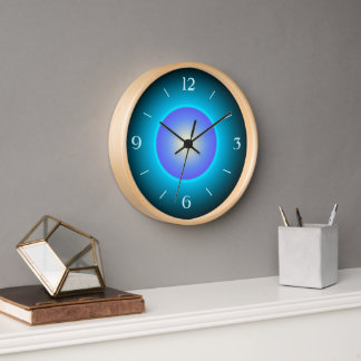 Horloge Design Green/Aqua/Purple>Wall Clock