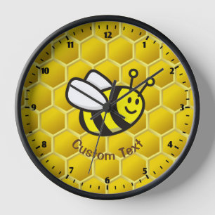 Horloge Dessin sur les abeilles