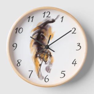 Horloge Dessin Tigre original chinois Zodiac Anniversaire