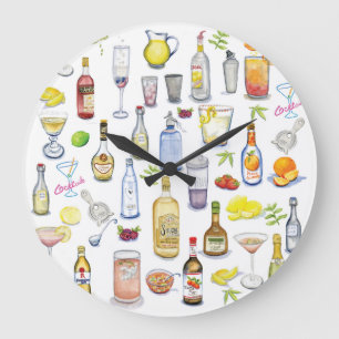 Horloge d'heure de cocktail