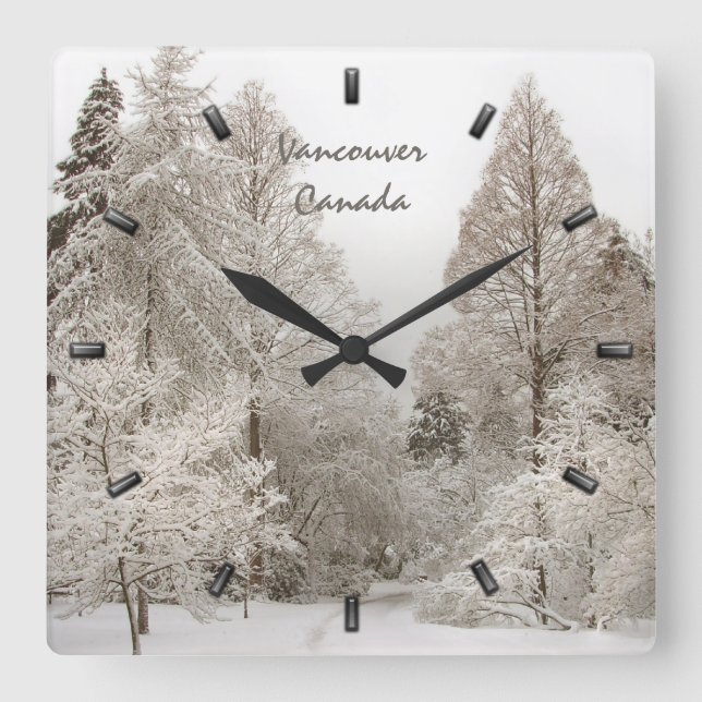 Horloge d'hiver Personnalisé hiver Wonderland Horl (Recto)