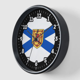 Horloge Dial graphique du drapeau de la Nouvelle-Écosse