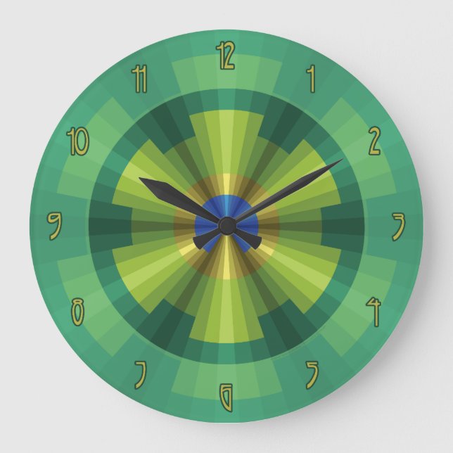Horloge d'illusion de paon (Recto)