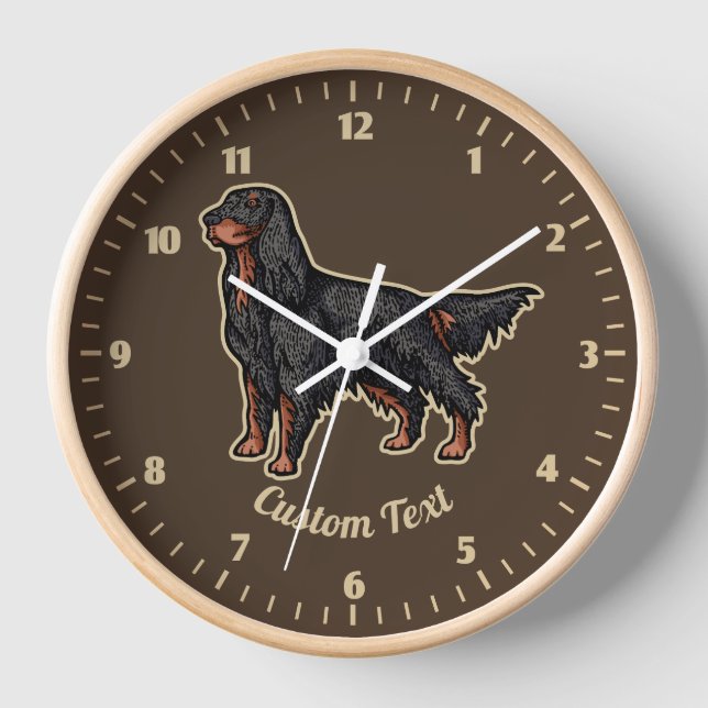 Horloge d'illustration Gordon Setter (Recto)