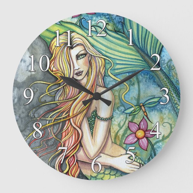 Horloge d'Imaginaire de sirène colorée (Recto)