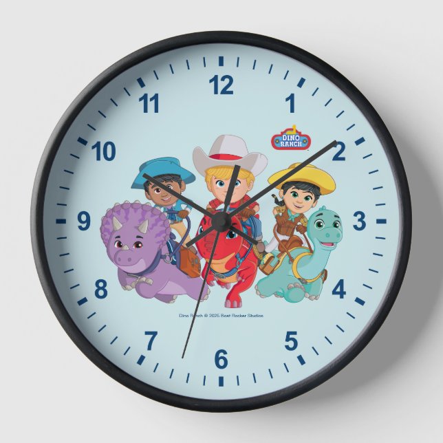 Horloge Dino Ranch Friends Design (Recto)