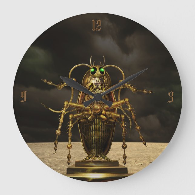 Horloge d'insecte de Steampunk (Recto)