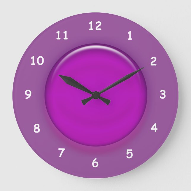 Horloge - Disque 3d violet (Recto)