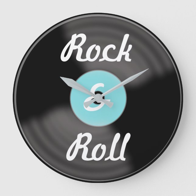 Horloge disque Rock & Roll (Recto)