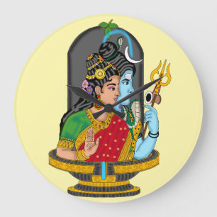 Horloge divine Shiva Parvati 
