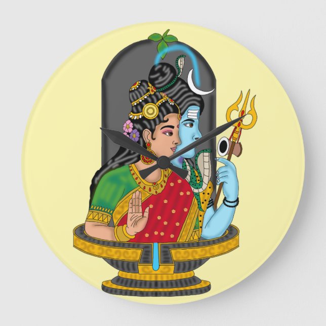 Horloge divine Shiva Parvati  (Recto)