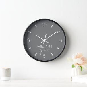 Horloge do-it-yourself   Couleur, nom, texte personnalisés