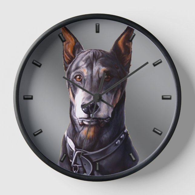Horloge Doberman Horloge Doberman Pinscher Dog Hor (Recto)
