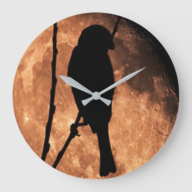 Horloge d'oiseaux de lune (Recto)