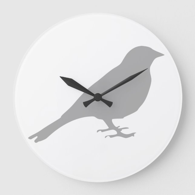 Horloge d'oiseaux gris (Recto)