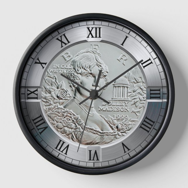 Horloge Dolley Madison Pièce commémorative 1999 ~ (Recto)